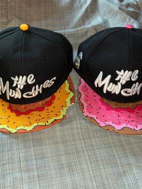 Embroidery Simpsons Donut Baseball Adjustable Snapback Cap Hat Cartoon Animation